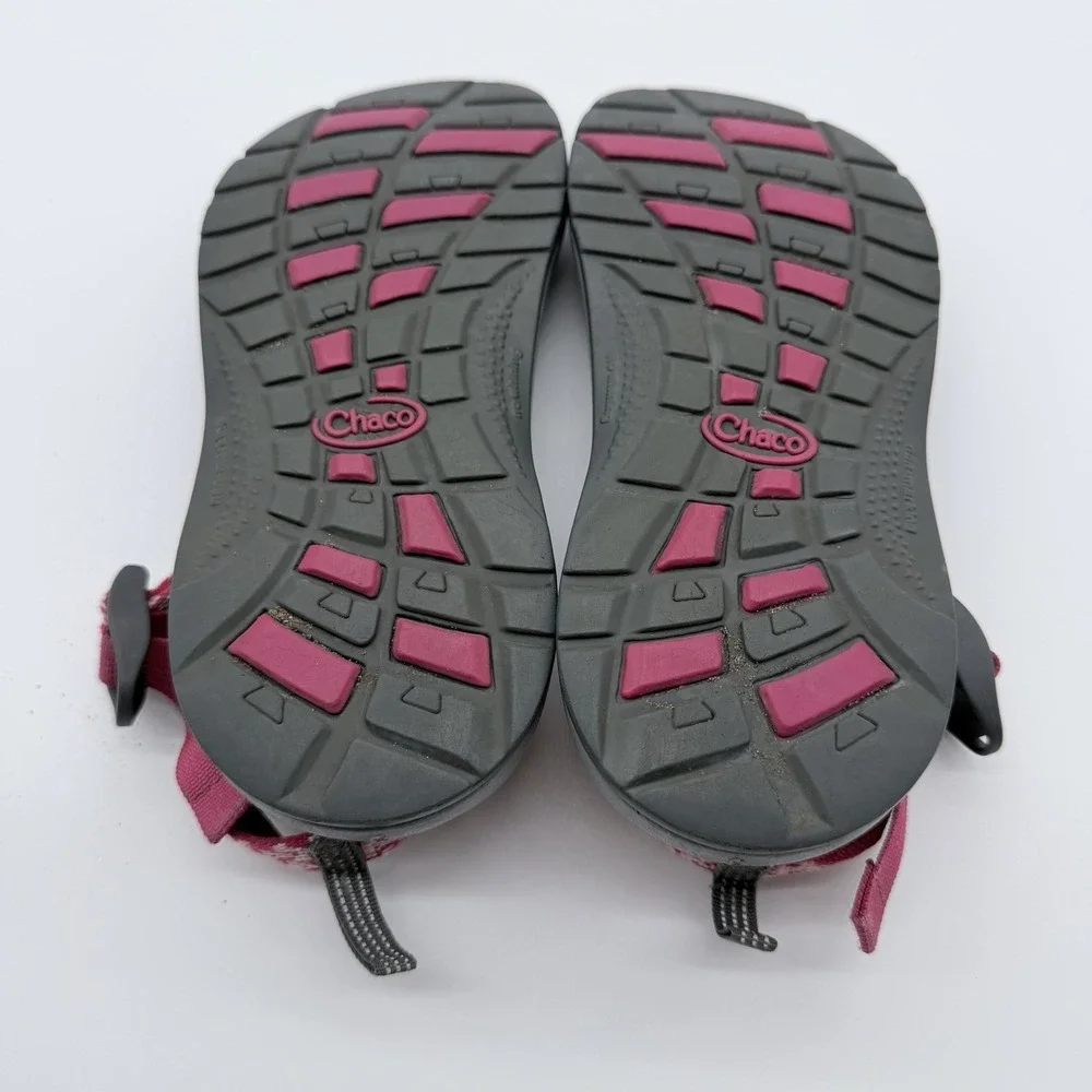 Girls Chaco ZX/1 Classic Rend Pink Kids Waterproof Sport Sandals Size 3 Hiking